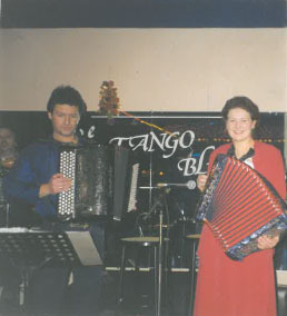 André Casta et Carine Fontaine en duo au Tango bleu