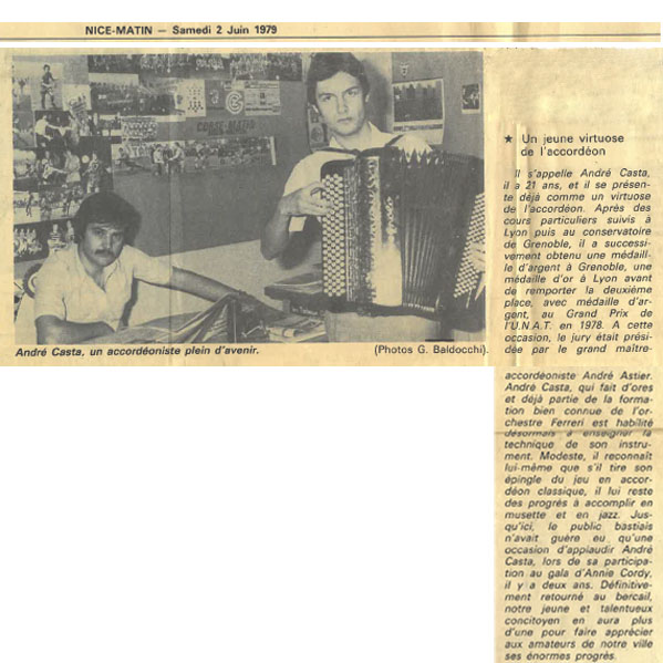 Article Nice-Matin 2 juin 1979