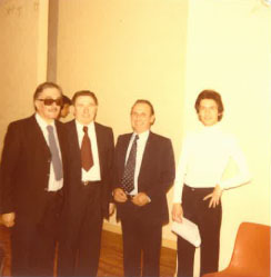 Remise de prix de l'U.N.A.T. en 1978 avec André Astier, Lucien Bonali